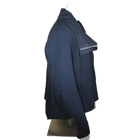 Simply Vera Wang Womens XL Long Sleeve Shawl Coat Northern Escape Pure Night - Picture 7 of 9